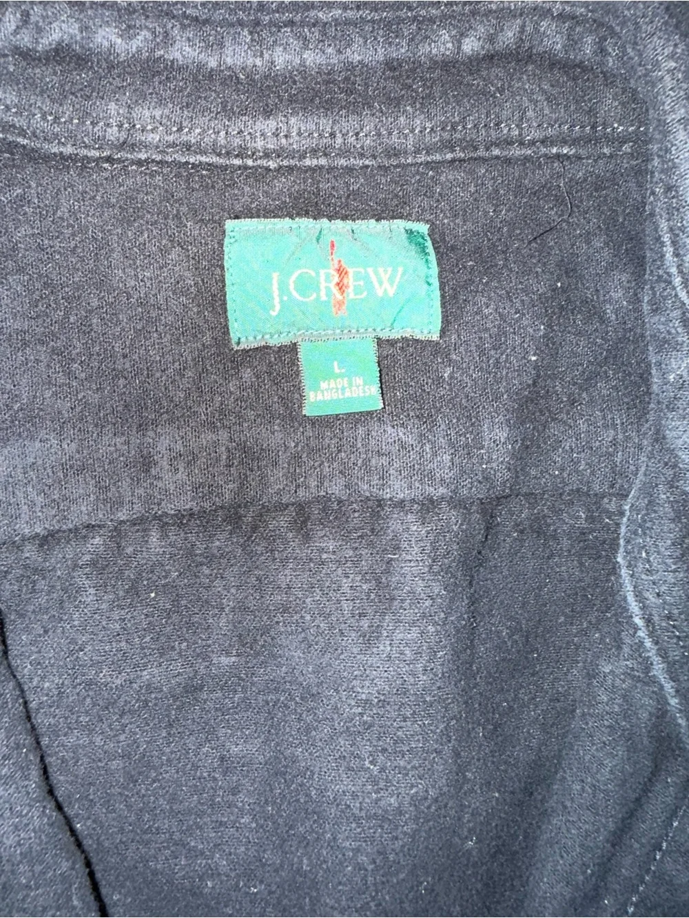 J.Crew Faded Black Workwear Shirt Jacket Mens L